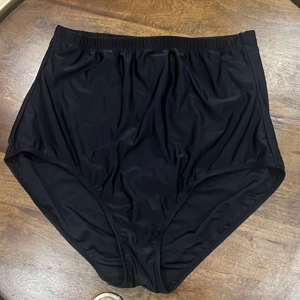 High Waisted full coverage swim bottoms